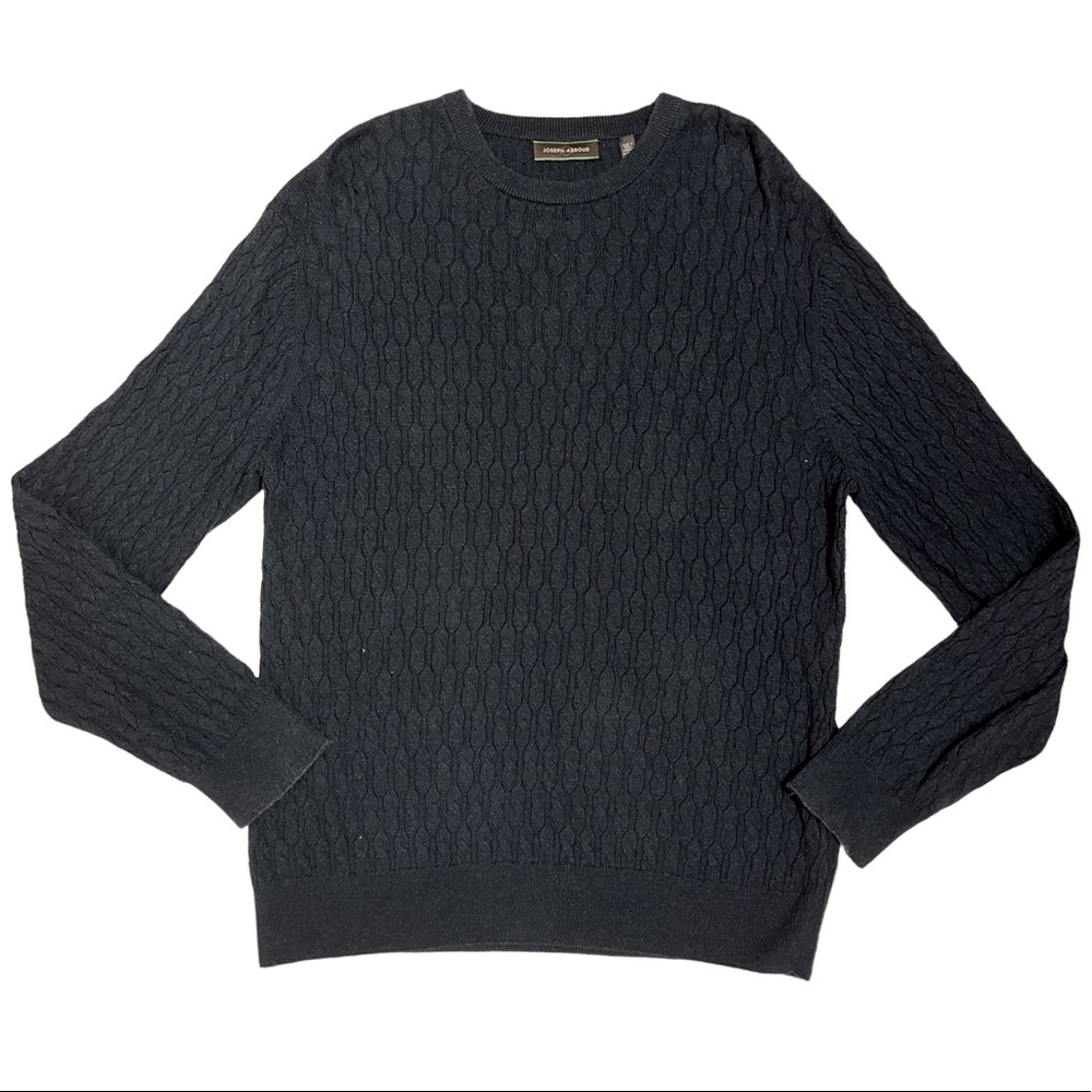 Joseph Abbound Silk Cable Knit Sweater Black